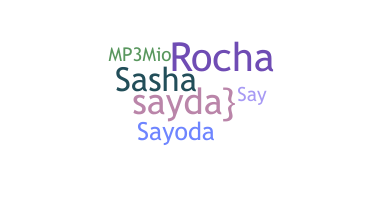 暱稱 - Sayda