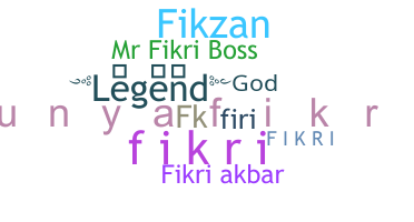 暱稱 - Fikri