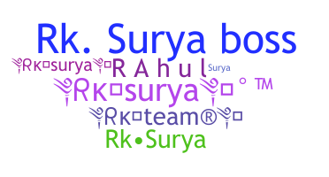 暱稱 - Rksurya