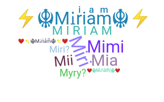 暱稱 - Miriam