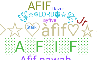 暱稱 - afif