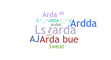 暱稱 - arda