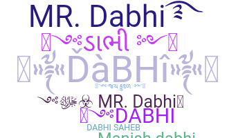 暱稱 - Dabhi