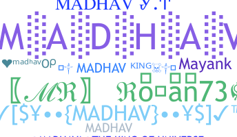 暱稱 - Madhav