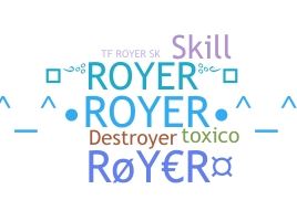 暱稱 - Royer