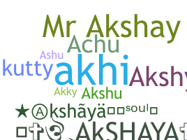 暱稱 - Akshaya