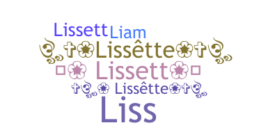 暱稱 - lissett
