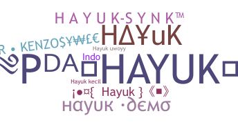 暱稱 - Hayuk