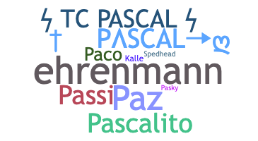 暱稱 - Pascal