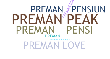 暱稱 - Preman