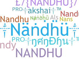 暱稱 - Nandhu