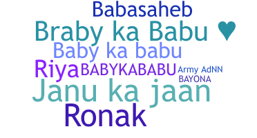 暱稱 - Babykababu
