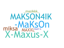 暱稱 - Maksim