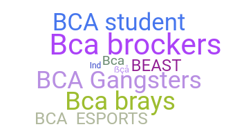 暱稱 - BCA