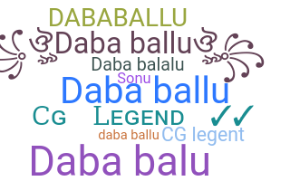 暱稱 - Dababallu