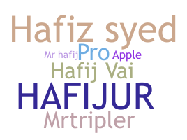 暱稱 - Hafij