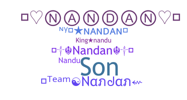 暱稱 - Nandan