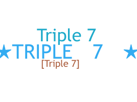 暱稱 - Triple7