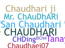 暱稱 - Chaudhari