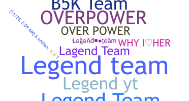 暱稱 - LegendTeam