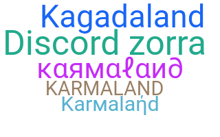 暱稱 - Karmaland