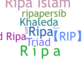 暱稱 - ripa