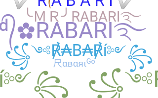 暱稱 - Rabari