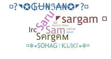 暱稱 - Sargam