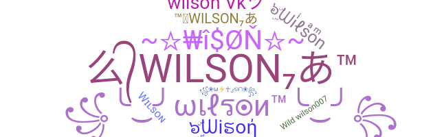 暱稱 - Wilson