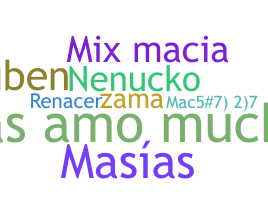 暱稱 - Macias