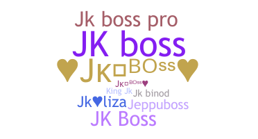 暱稱 - JkBoss