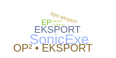 暱稱 - Eksport
