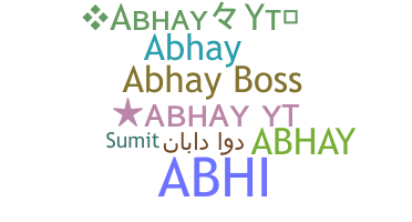 暱稱 - Abhayyt