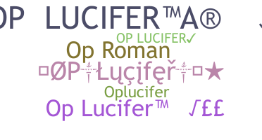 暱稱 - oPlucifer
