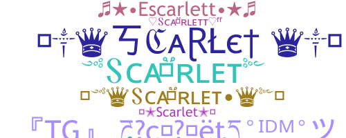 暱稱 - Scarlet