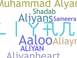 暱稱 - Aliyan