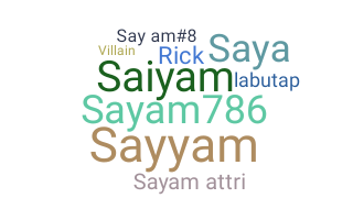 暱稱 - Sayam