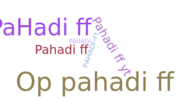 暱稱 - Pahadiff