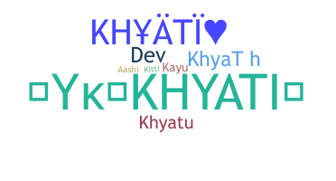 暱稱 - Khyati