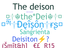 暱稱 - Deison