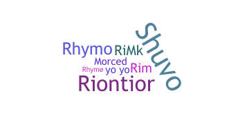 暱稱 - Rimo