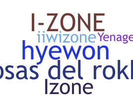 暱稱 - iZone