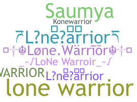 暱稱 - lonewarrior