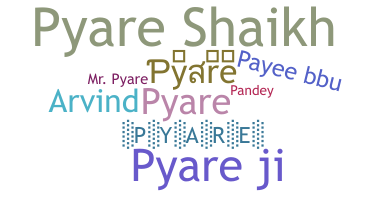 暱稱 - pyare