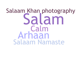暱稱 - Salaam