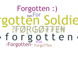 暱稱 - Forgotten