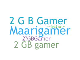 暱稱 - 2GBGAMER