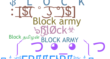 暱稱 - Block