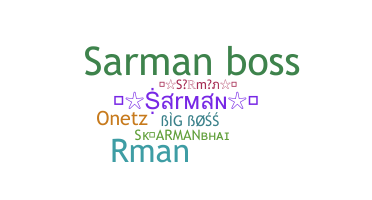 暱稱 - Sarman