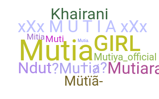 暱稱 - Mutia